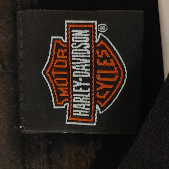 Harley-Davidson Black and Orange Logo Hoodie Size XL NWOT Unisex Bikercore Hood - Picture 2 of 6